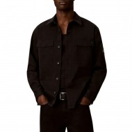 Calvin Klein Overshirt Utility Chino Relaxed-Black