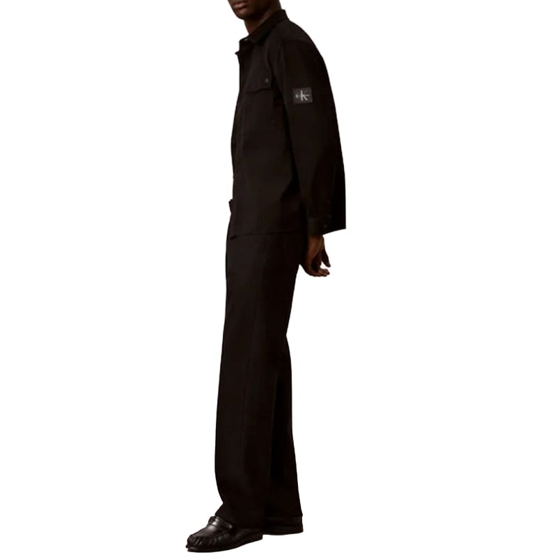 Calvin Klein Overshirt Utility Chino Relaxed-Black