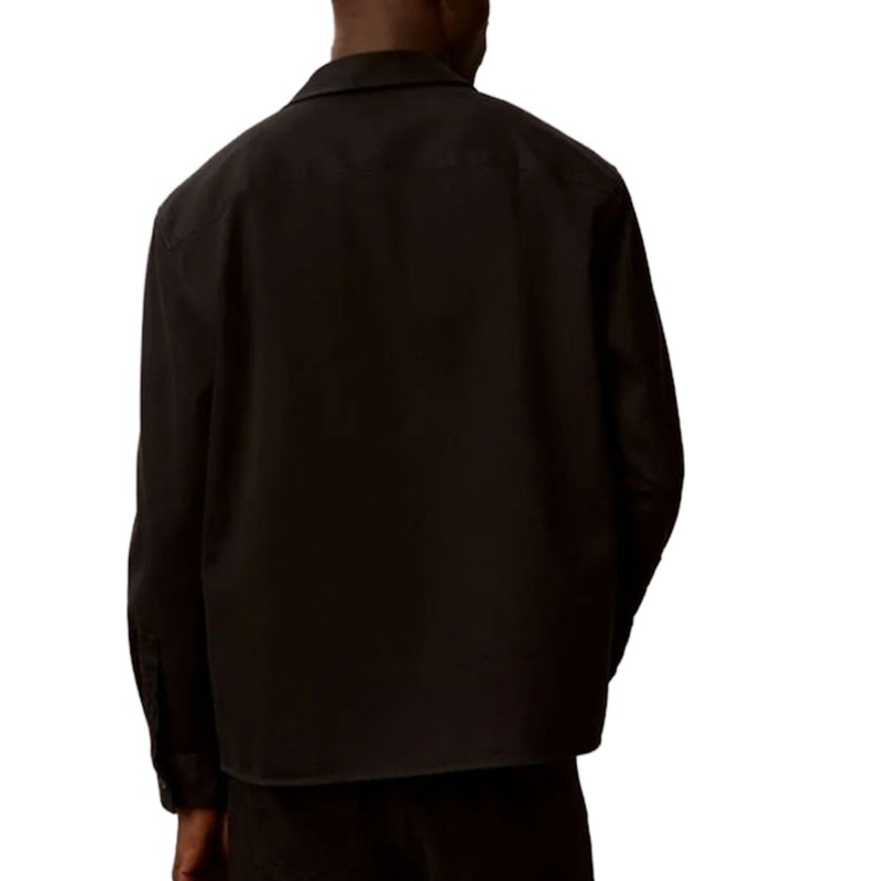 Calvin Klein Overshirt Utility Chino Relaxed-Black