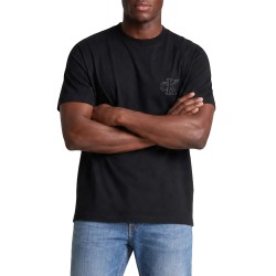 Calvin Klein T-Shirt Relaxed Embossed Logo-Black