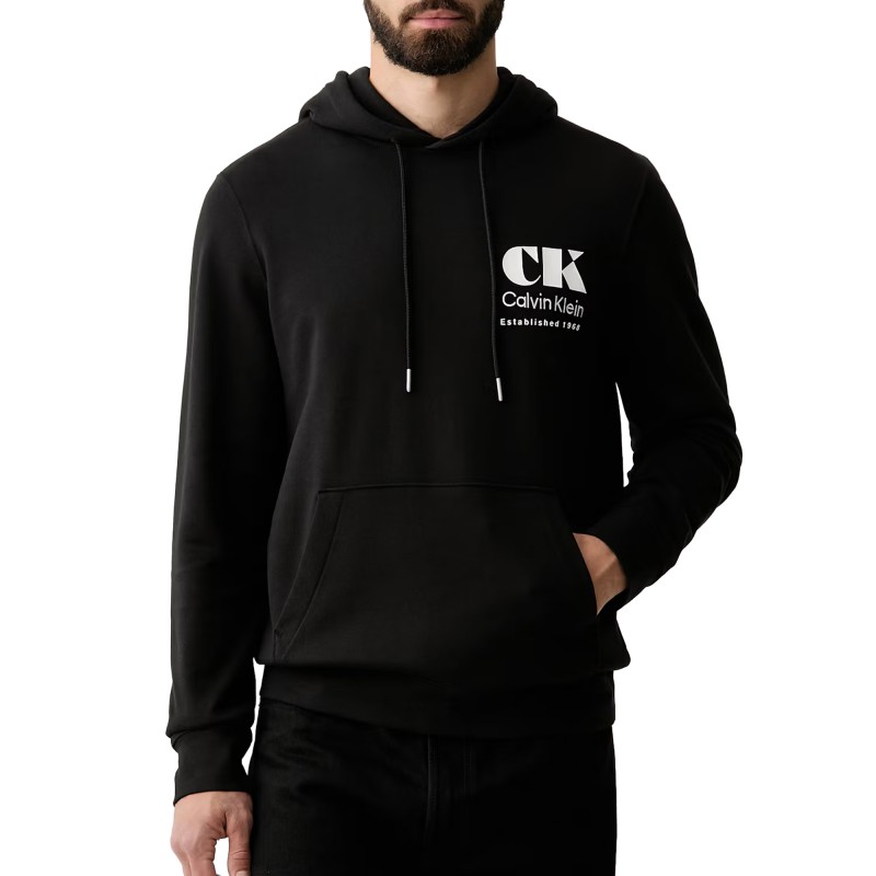 Calvin Klein Hoodie Terry With Logo-Black