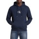 Calvin Klein Hoodie Terry Micro Monologo-Dark Sapphire