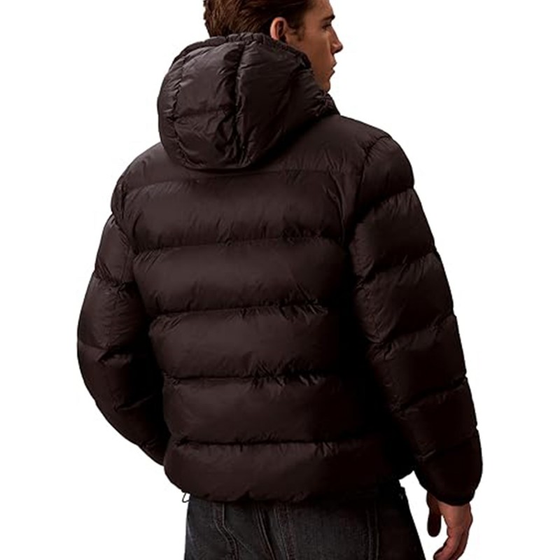 Calvin Klein Jacket Padded Hooded Puffer-Black