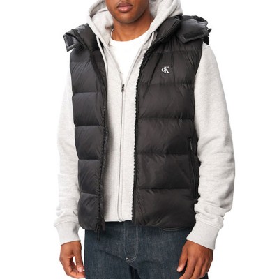 Calvin Klein Vest Hood Down Puffer Zip Off-Black