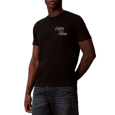 Calvin Klein T-Shirt Embroidered Logo-Black