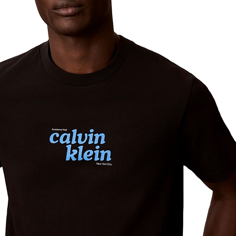 Calvin Klein T-Shirt Relaxed Fit Graphic Logo-Black