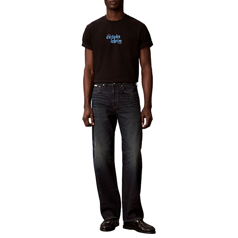 Calvin Klein T-Shirt Relaxed Fit Graphic Logo-Black