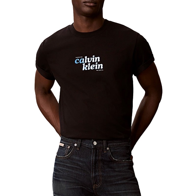 Calvin Klein T-Shirt Relaxed Fit Graphic Logo-Black