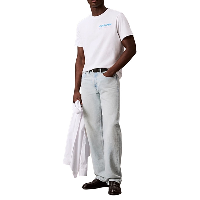 Calvin klein T-Shirt Relaxed Back Logo-Bright White