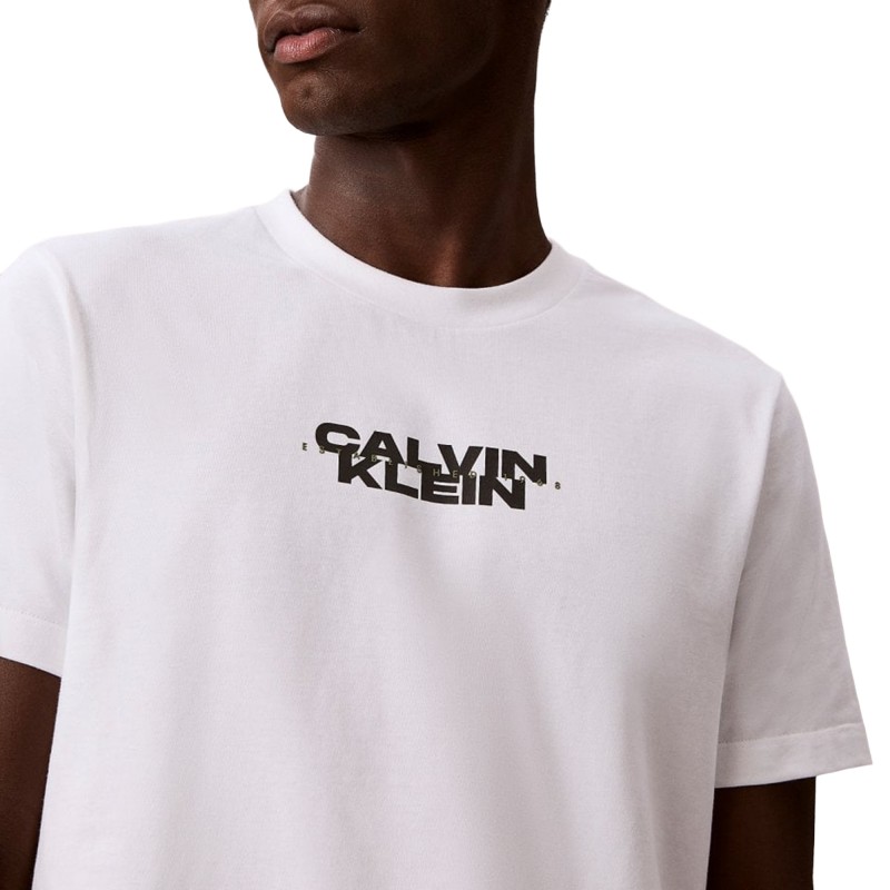 Calvin Klein T-Shirt 20S Washed Spine Graphic-Bright White Calvin Klein T-Shirt 20S Washed Spine Graphic-Bright White