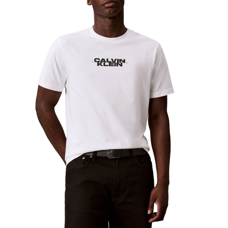 Calvin Klein T-Shirt 20S Washed Spine Graphic-Bright White Calvin Klein T-Shirt 20S Washed Spine Graphic-Bright White