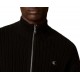 Calvin Klein Cardigan Sweater Knit Vertical Texture-Black Calvin Klein Cardigan Sweater Knit Vertical Texture-Black