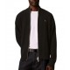Calvin Klein Cardigan Sweater Knit Vertical Texture-Black Calvin Klein Cardigan Sweater Knit Vertical Texture-Black