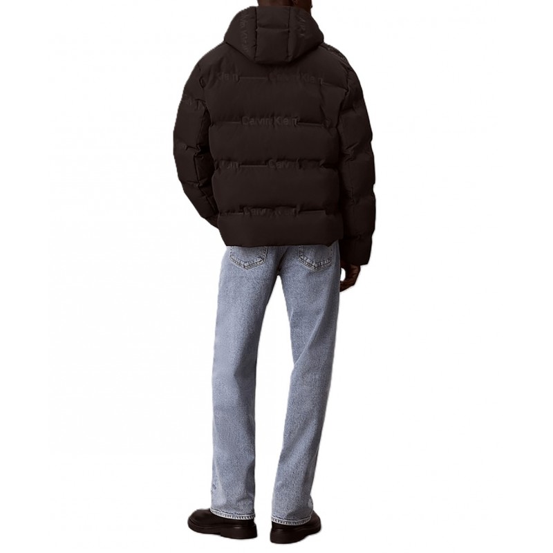 Calvin Klein Jacket Puffer Logo Heat SealDown-Black Calvin Klein Jacket Puffer Logo Heat SealDown-Black