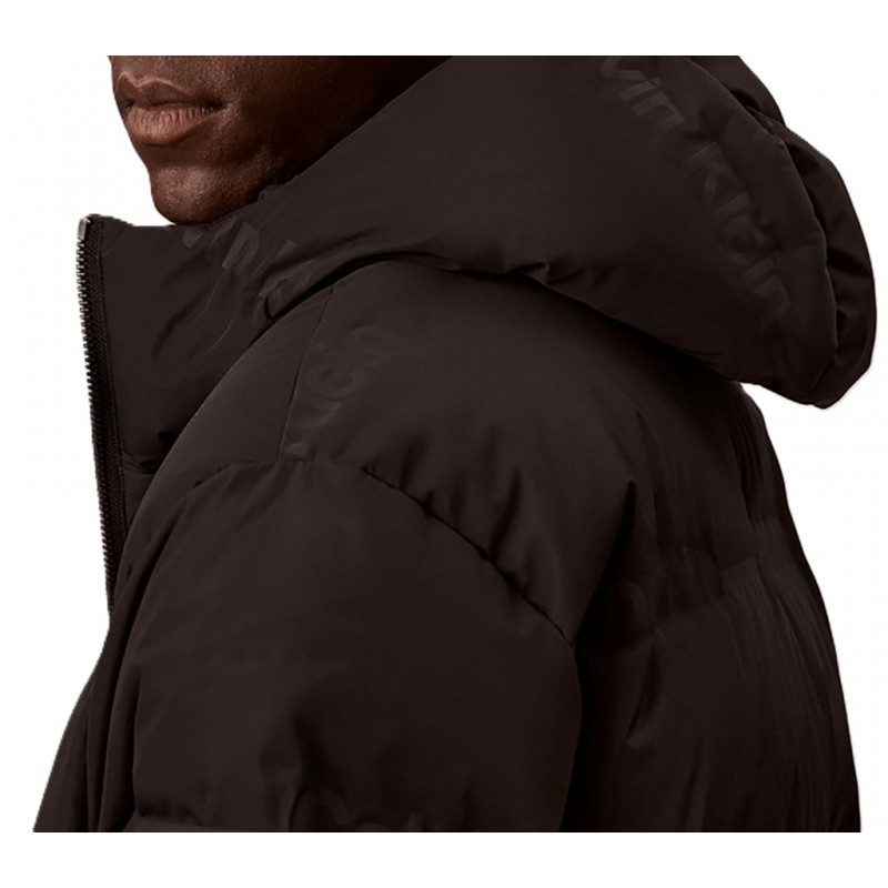 Calvin Klein Jacket Puffer Logo Heat SealDown-Black Calvin Klein Jacket Puffer Logo Heat SealDown-Black