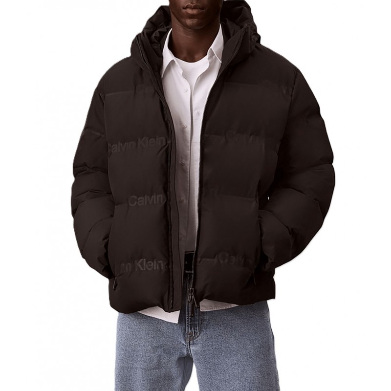 Calvin Klein Jacket Puffer Logo Heat SealDown-Black Calvin Klein Jacket Puffer Logo Heat SealDown-Black