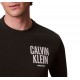 Calvin Klein-T-Shirt LS Block Front Logo-Black