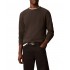 Calvin Klein T-Shirt LS Waffle Badge Crewneck-Pirate Black