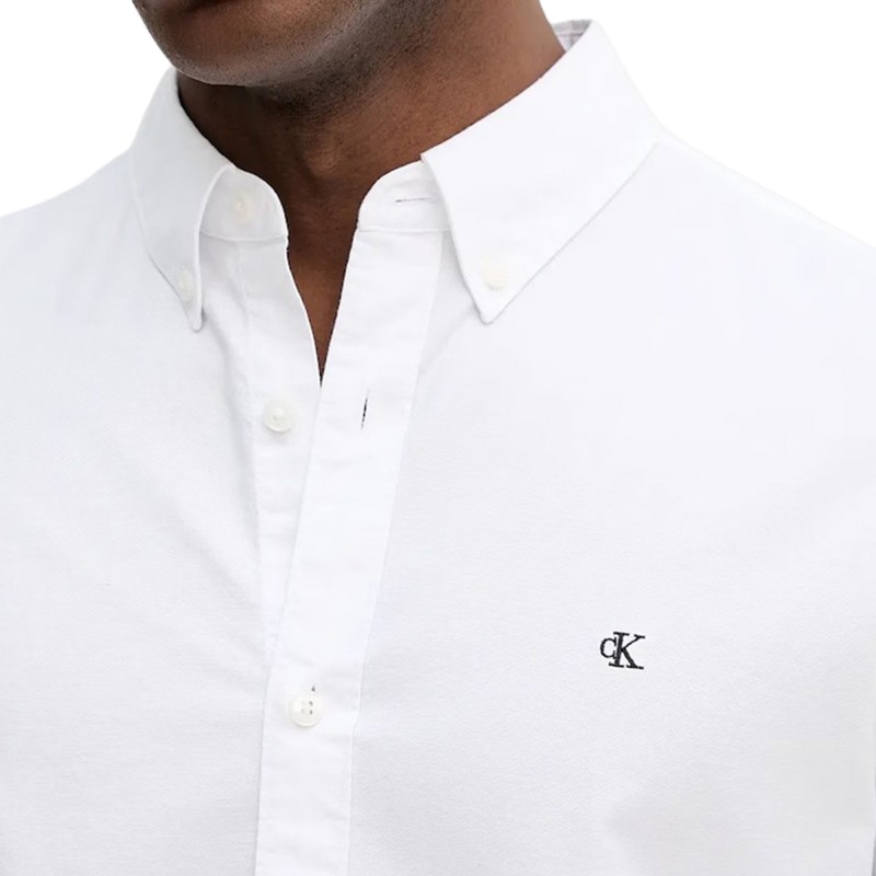 Calvin Klein Shirt Solid Oxford Classic-Brilliant White