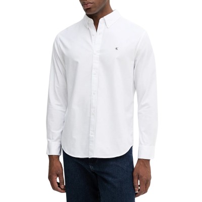 Calvin Klein Shirt Solid Oxford Classic-Brilliant White
