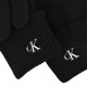 Calvin Klein Gloves CK Fine Rib-Black Calvin Klein Gloves CK Fine Rib-Black