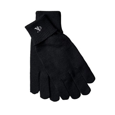 Calvin Klein Gloves CK Fine Rib-Black Calvin Klein Gloves CK Fine Rib-Black