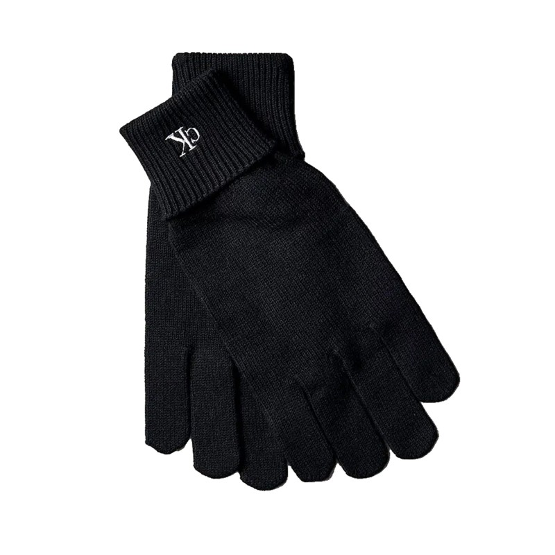 Calvin Klein Gloves CK Fine Rib-Black Calvin Klein Gloves CK Fine Rib-Black