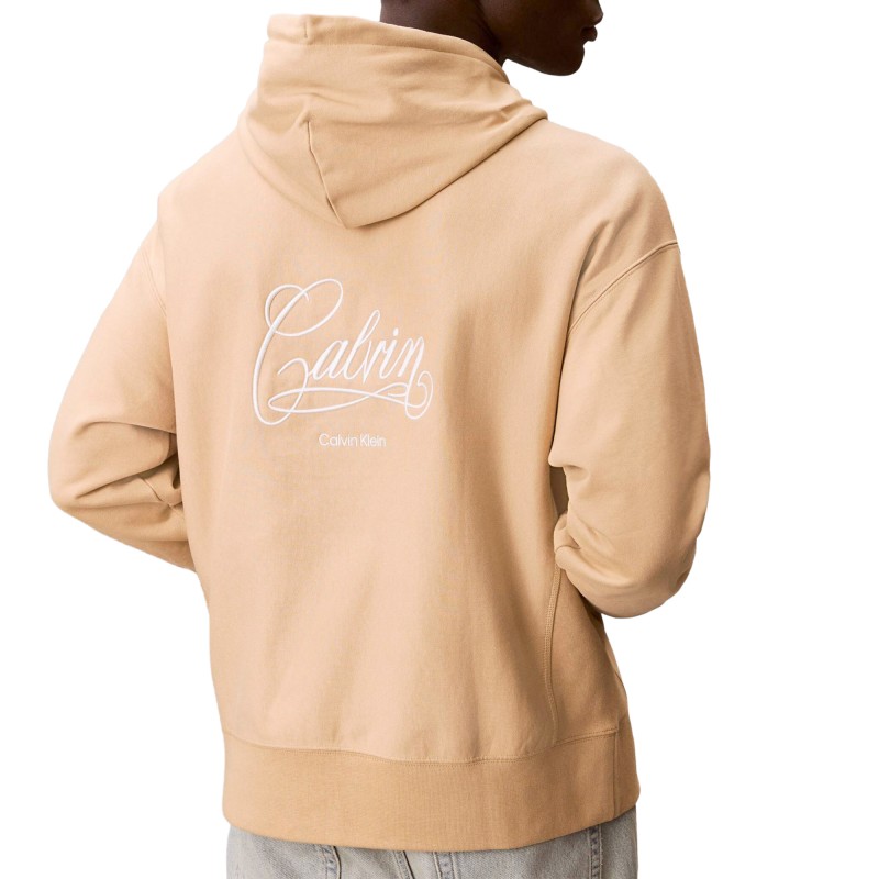 Calvin Klein Hoodie Premium Fleece Matchbox-Dark Barley