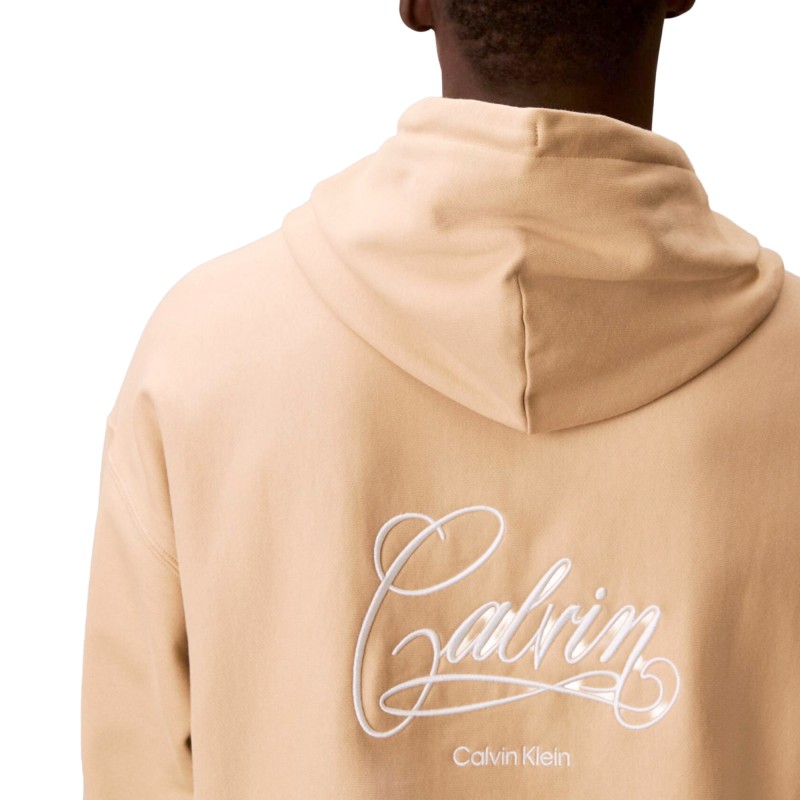 Calvin Klein Hoodie Premium Fleece Matchbox-Dark Barley