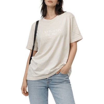 Calvin Klein T-Shirt Wholesale Jeans Graphics-Oatmeal