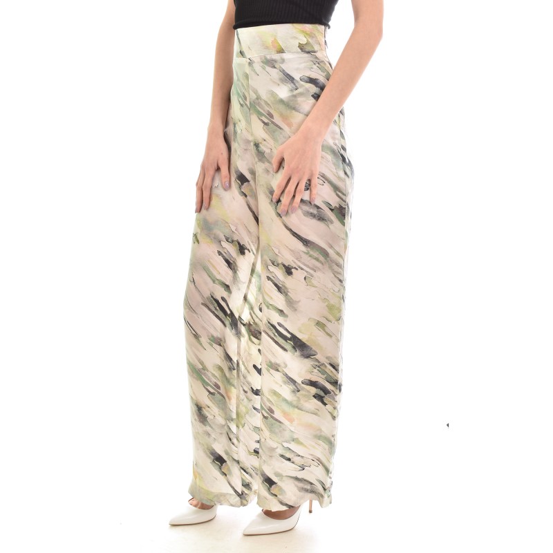 Lotus Eaters Satin Relaxed Fit Trousers-Monet Lotus Eaters Satin Relaxed Fit Trousers-Monet