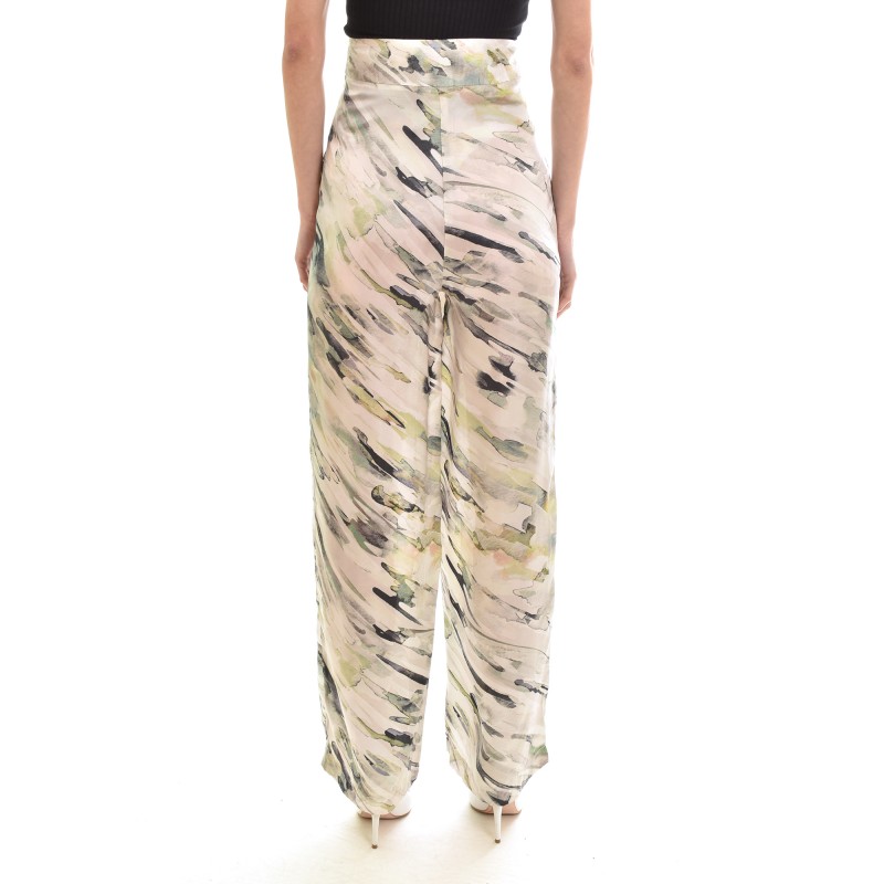 Lotus Eaters Satin Relaxed Fit Trousers-Monet Lotus Eaters Satin Relaxed Fit Trousers-Monet