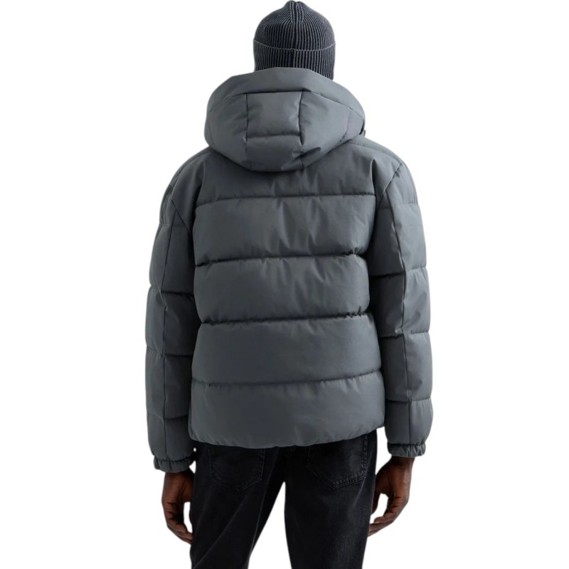 Replay Jacket Padded And Quilted-Anthracite Replay Jacket Padded And Quilted-Anthracite