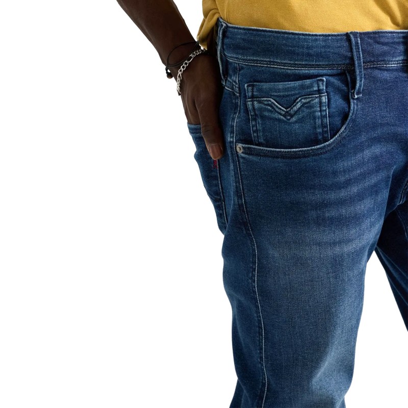 Replay Jeans Anbass Slim Fit-Medium Blue Replay Jeans Anbass Slim Fit-Medium Blue