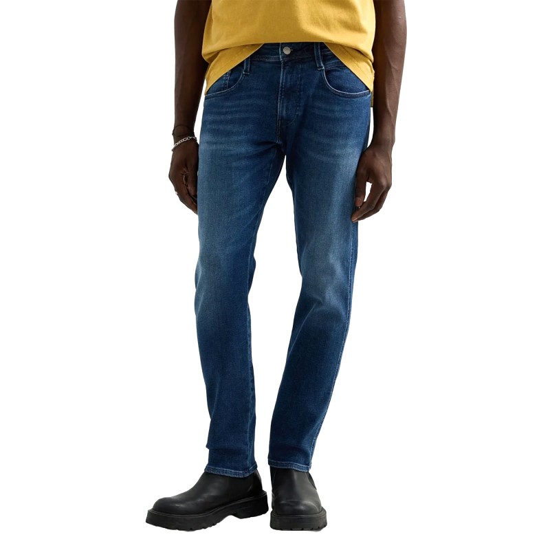Replay Jeans Anbass Slim Fit-Medium Blue Replay Jeans Anbass Slim Fit-Medium Blue