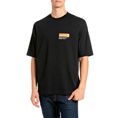 Replay T-Shirt Orange Print-Black