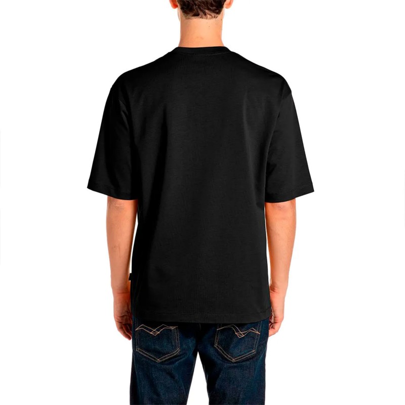 Replay T-Shirt With Logo-Black Replay T-Shirt With Logo-Black