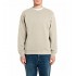 Replay Sweatshirt With Embroidery Logo-Beige