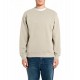 Replay Sweatshirt With Embroidery Logo-Beige Replay Sweatshirt With Embroidery Logo-Beige
