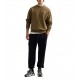 Replay Sweatshirt With Embroidery Logo-Mud Replay Sweatshirt With Embroidery Logo-Mud