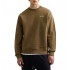 Replay Sweatshirt With Embroidery Logo-Mud