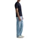 Replay T-Shirt With Lettering-Night Blue