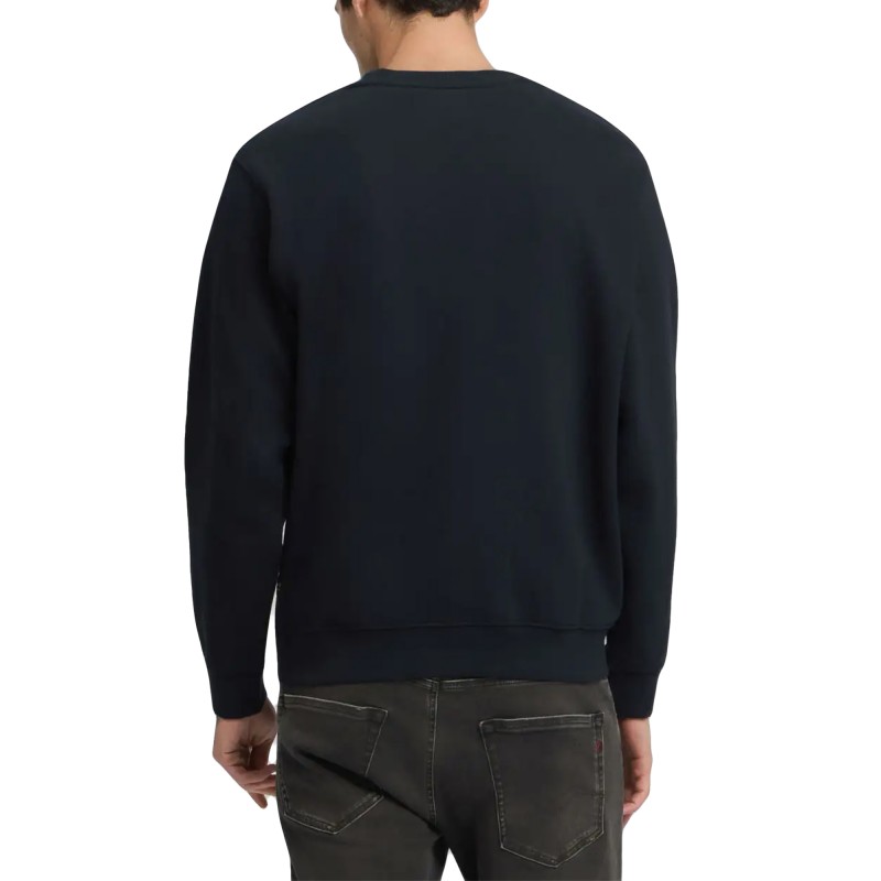 Replay Sweatshirt Crew Neck-Night Blue