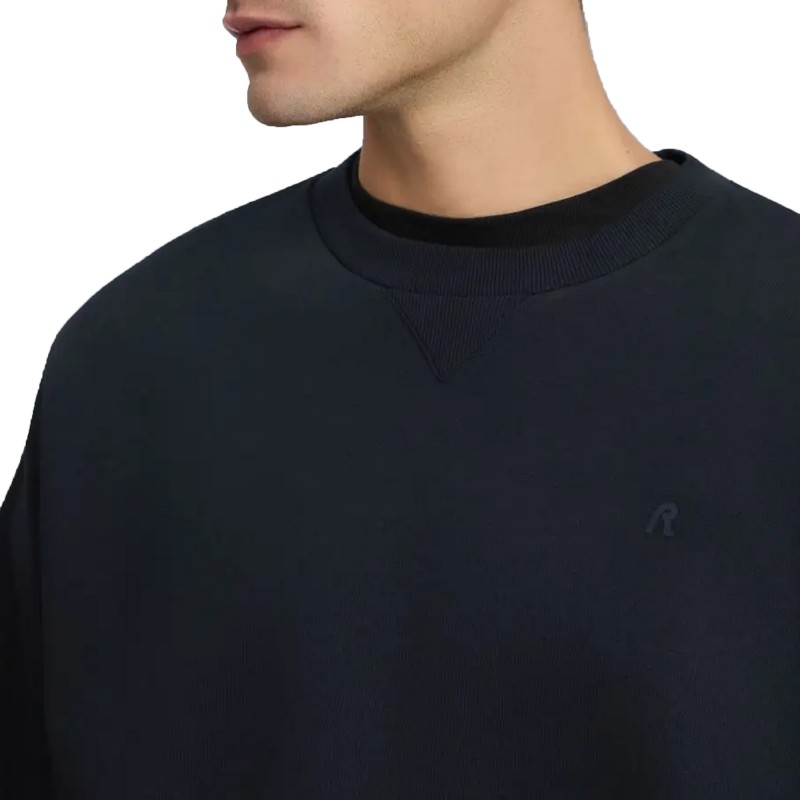 Replay Sweatshirt Crew Neck-Night Blue