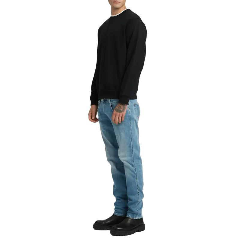 Replay Sweatshirt Crew Neck-Black