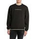 Replay Sweatshirt Crew Neck With Lettering Embroidery-Black Replay Sweatshirt Crew Neck With Lettering Embroidery-Black