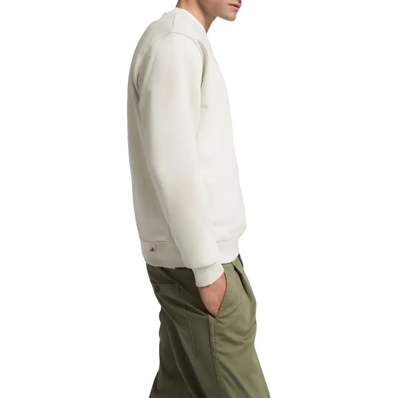 Replay Sweatshirt Crew Neck With Lettering-Cloud