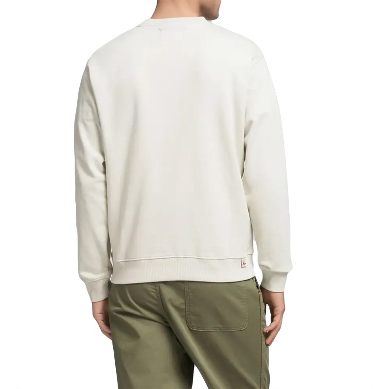 Replay Sweatshirt Crew Neck With Lettering-Cloud