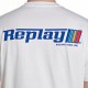 Replay T-Shirt With Logo Graphic-White Replay T-Shirt With Logo Graphic-White