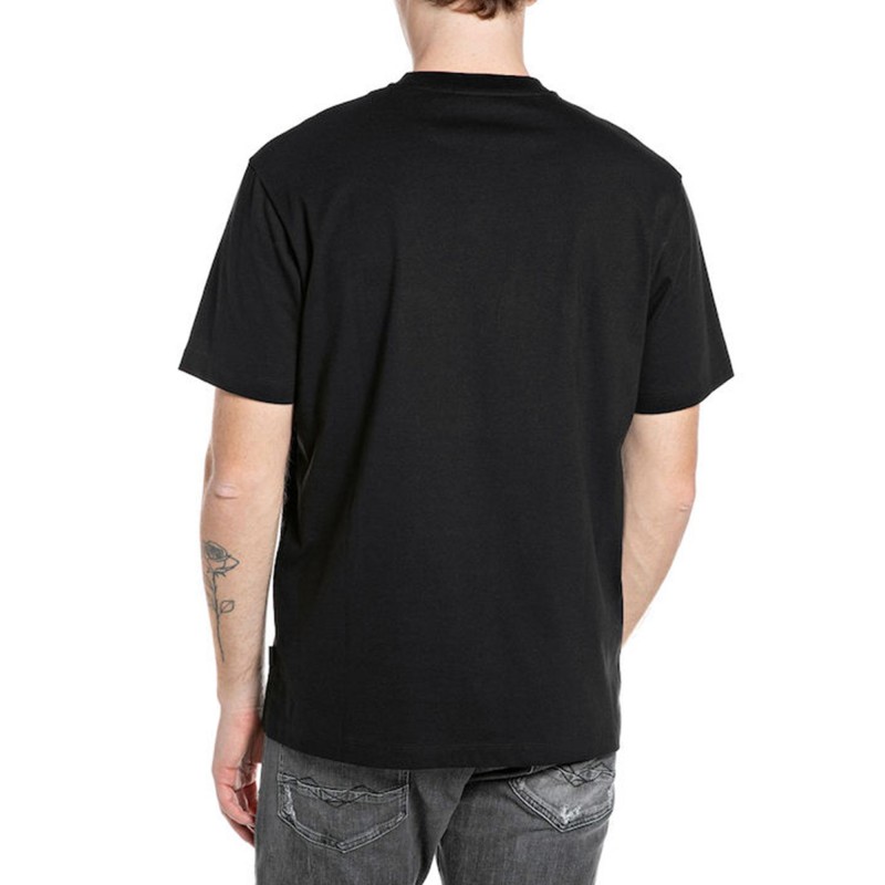 Replay T-Shirt With Lettering-Black